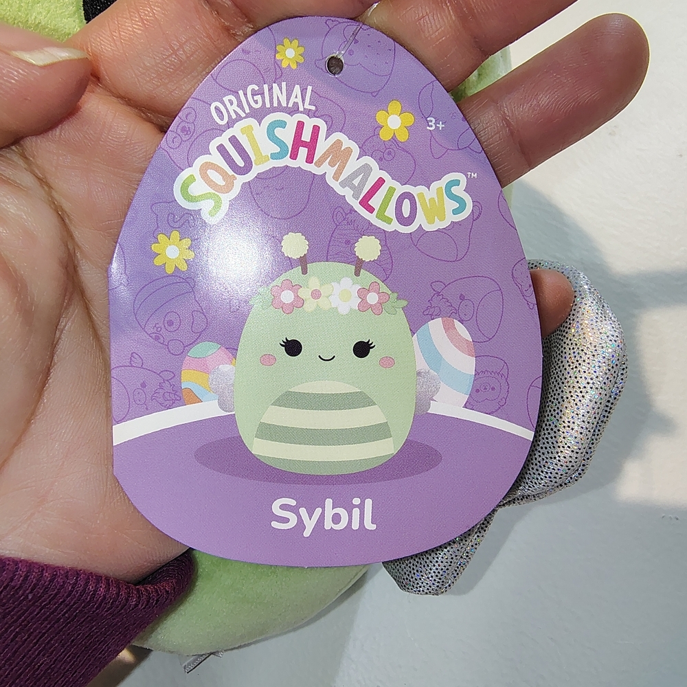 Squishmallows Sybil Green Plush with Flower Crown Accents - Picture 5 of 8
